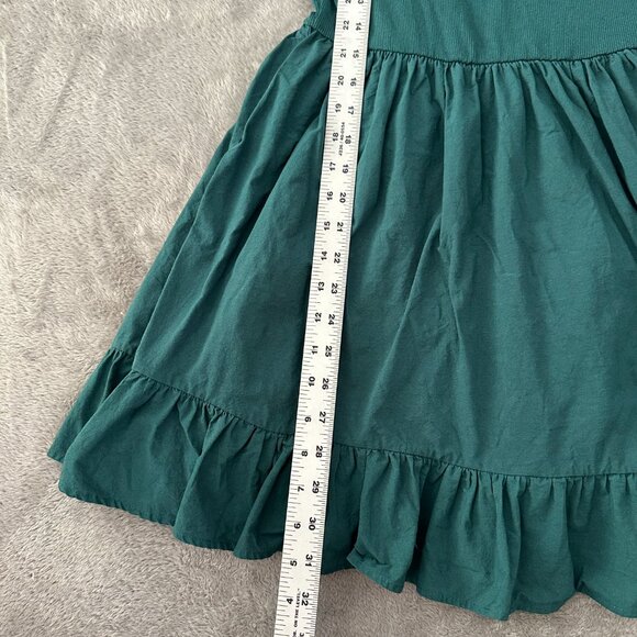 Zara Mock Neck Sleeveless Teal Tiered Mini Dress Women's MEDIUM - Picture 4 of 6